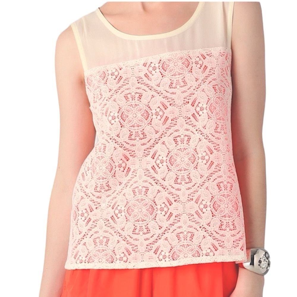 VTG Marc by Marc Jacobs Silk and Lace Muriel Top